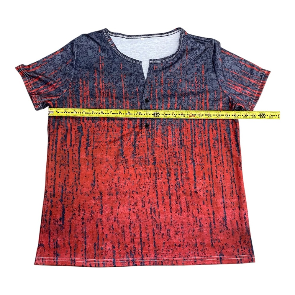 New Red and Black Buttoned Top - Picture 7 of 10